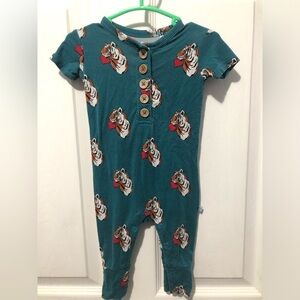 Posh Peanut tiger hearts one piece 0-3 months
